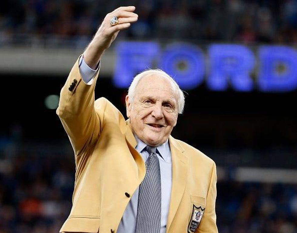 Joe Schmidt at a Lions game in 2018