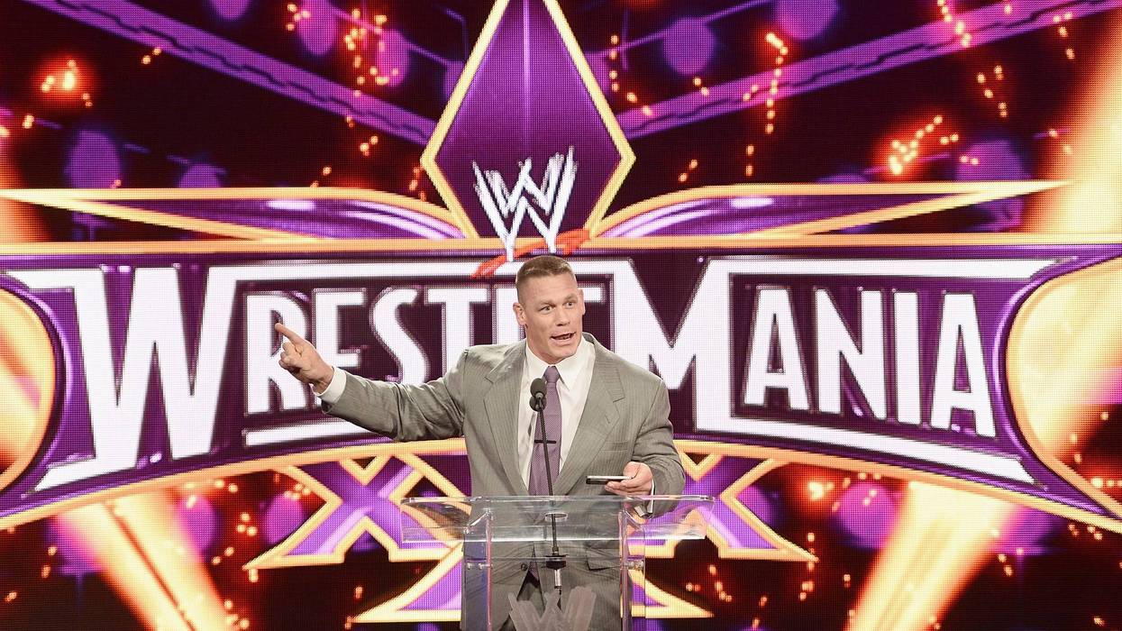 John Cena attends the WrestleMania 30 press conference at the Hard Rock Cafe New York on April 1, 2014 in New York City.