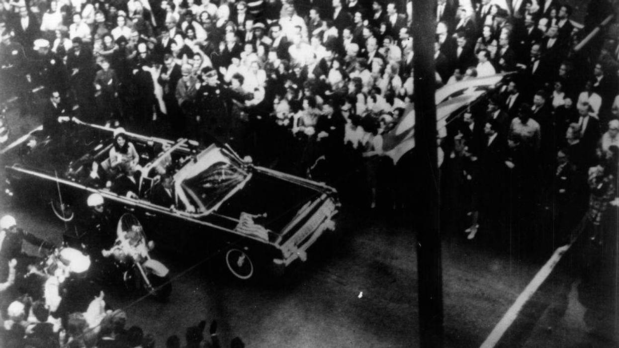 John F. Kennedy in Dallas motorcade