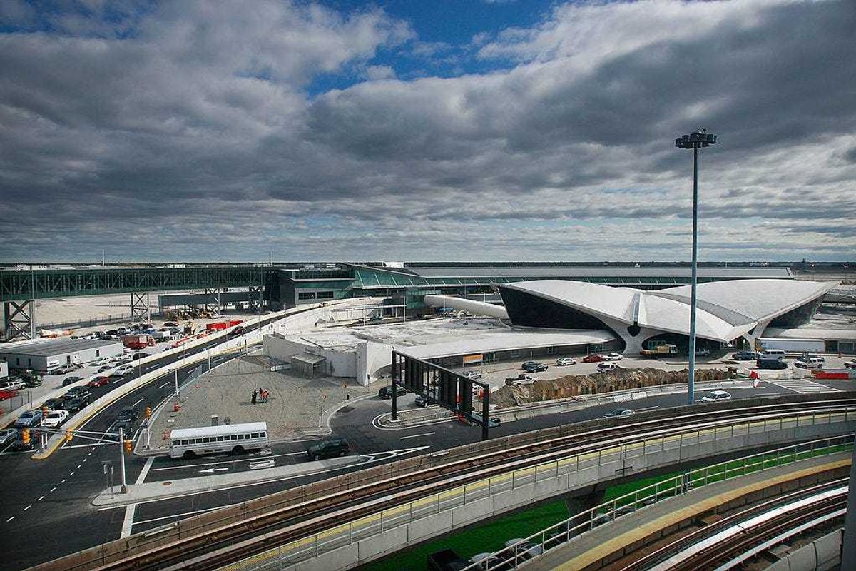 John F. Kennedy International Airport in the Queens borough of New York City (2008) where pilots who fell asleep mid-flight on the way to Rome took off April 30, 2022.