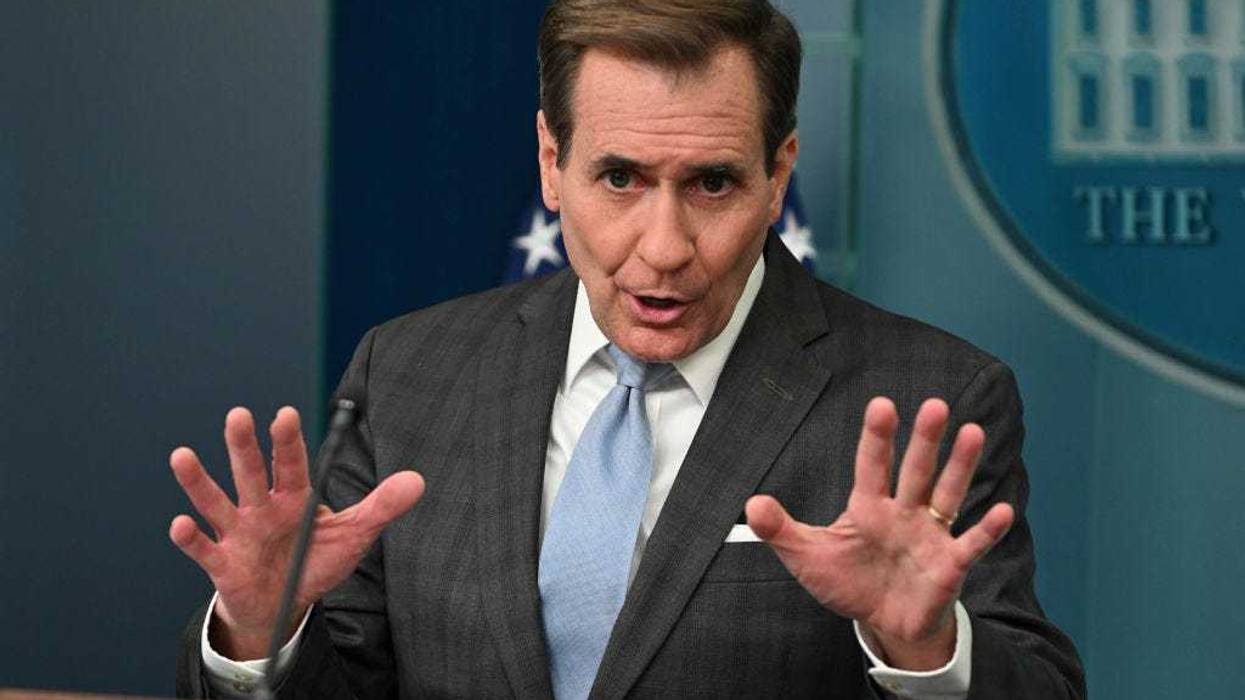 John Kirby , the Coordinator for Strategic Communications at the National Security Council in the White House speaks during a press briefing at the White House on February 27, 2024 in Washington, DC.