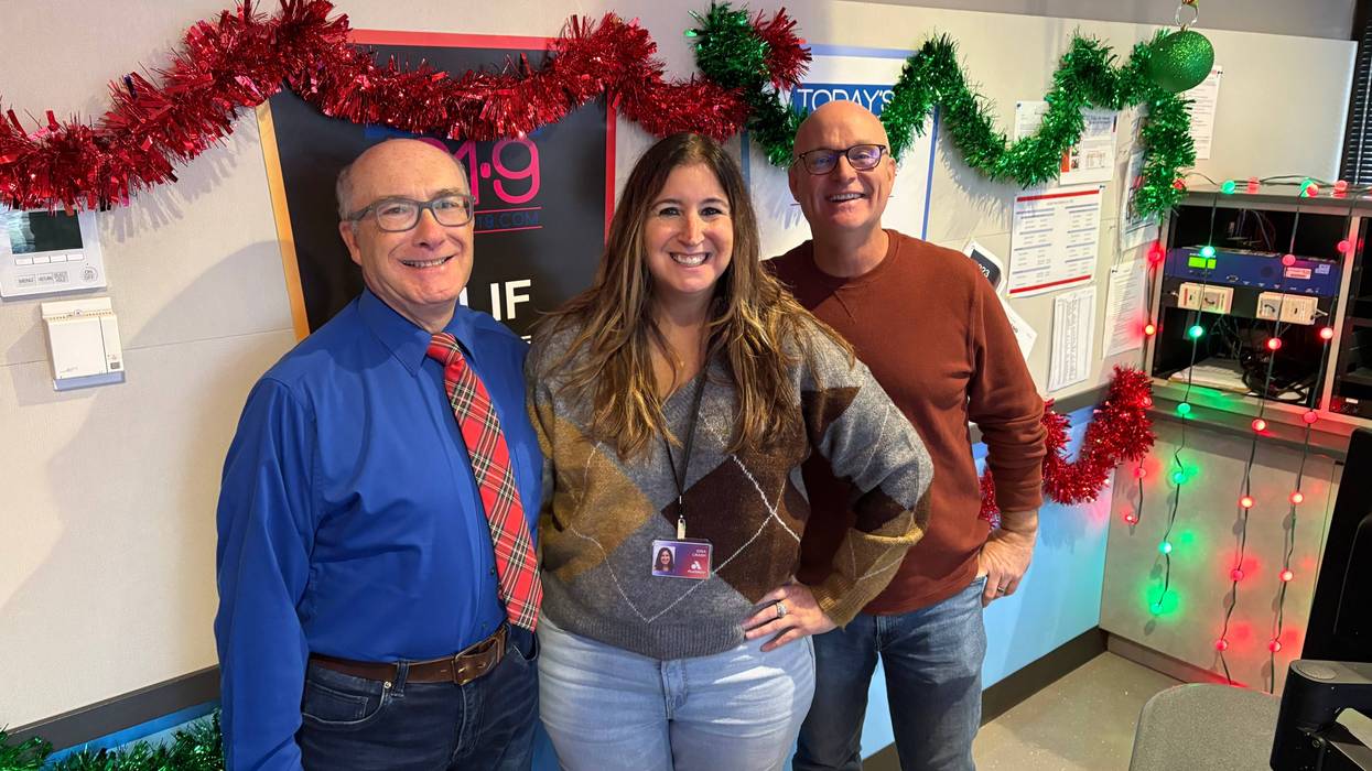 John Patti host of Christmas in Maryland in studio with Greg & Gina