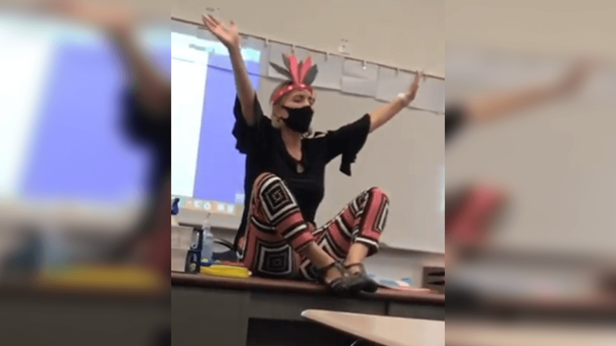 John W. North High School math teacher Candice Reed was filmed performing a costumed dance intended to mimic Native American stereotypes to a classroom full of students.
