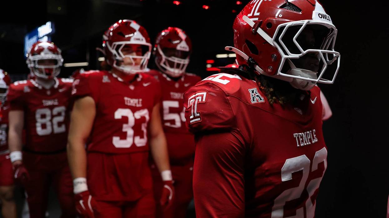 Johnny Martin III, #22 of the Temple Owls, walks in the tunnel before the game against the Tulane Green Wave at Lincoln Financial Field on Nov. 22, 2025, in Philadelphia.