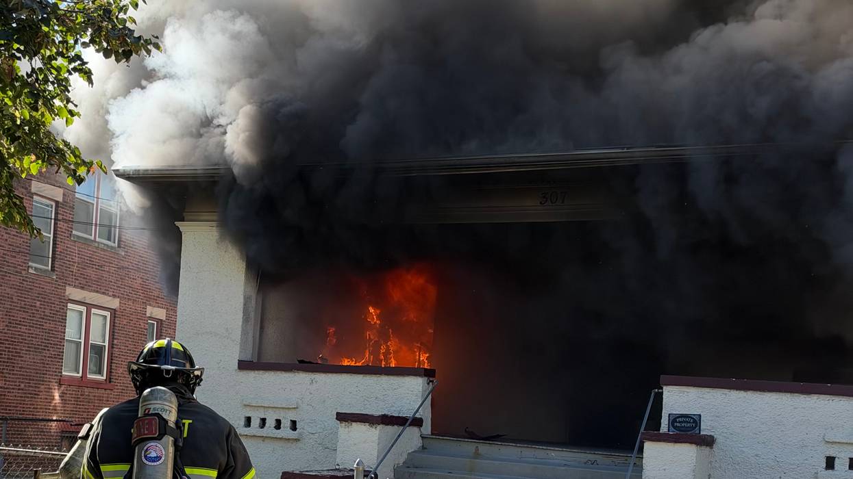 Joliet Firefighters respond to fire at home in the 300 block of Herkimer Street on October 18, 2026.