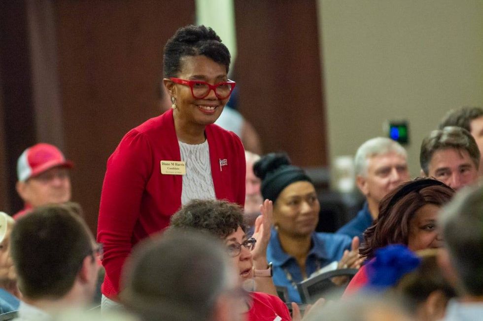 Joliet Junior College Trustee Diane Harris announces she will run for secretary of state in 2026.