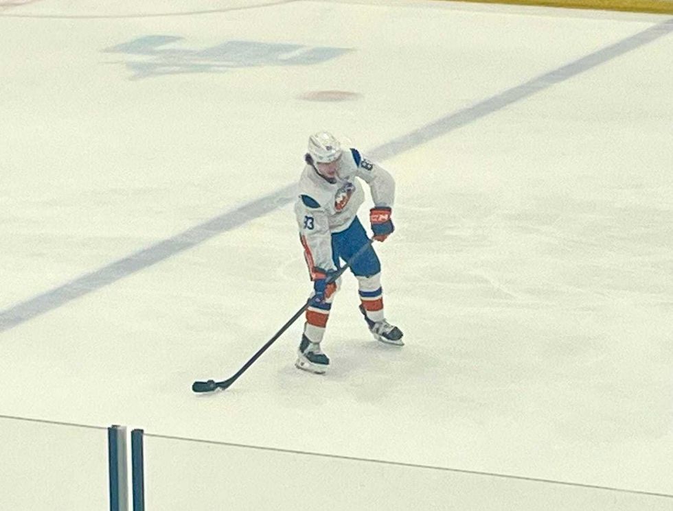 Jonathan Brown at the Islanders