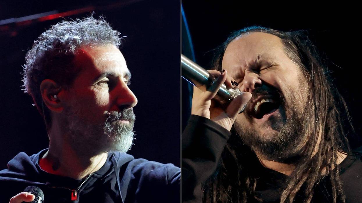 Jonathan Davis of Korn and Serj Tankian of System Of A Down