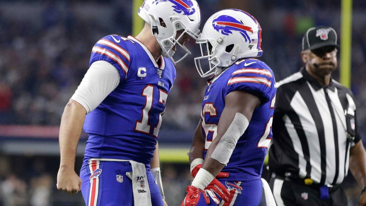 Josh Allen and Devin Singletary