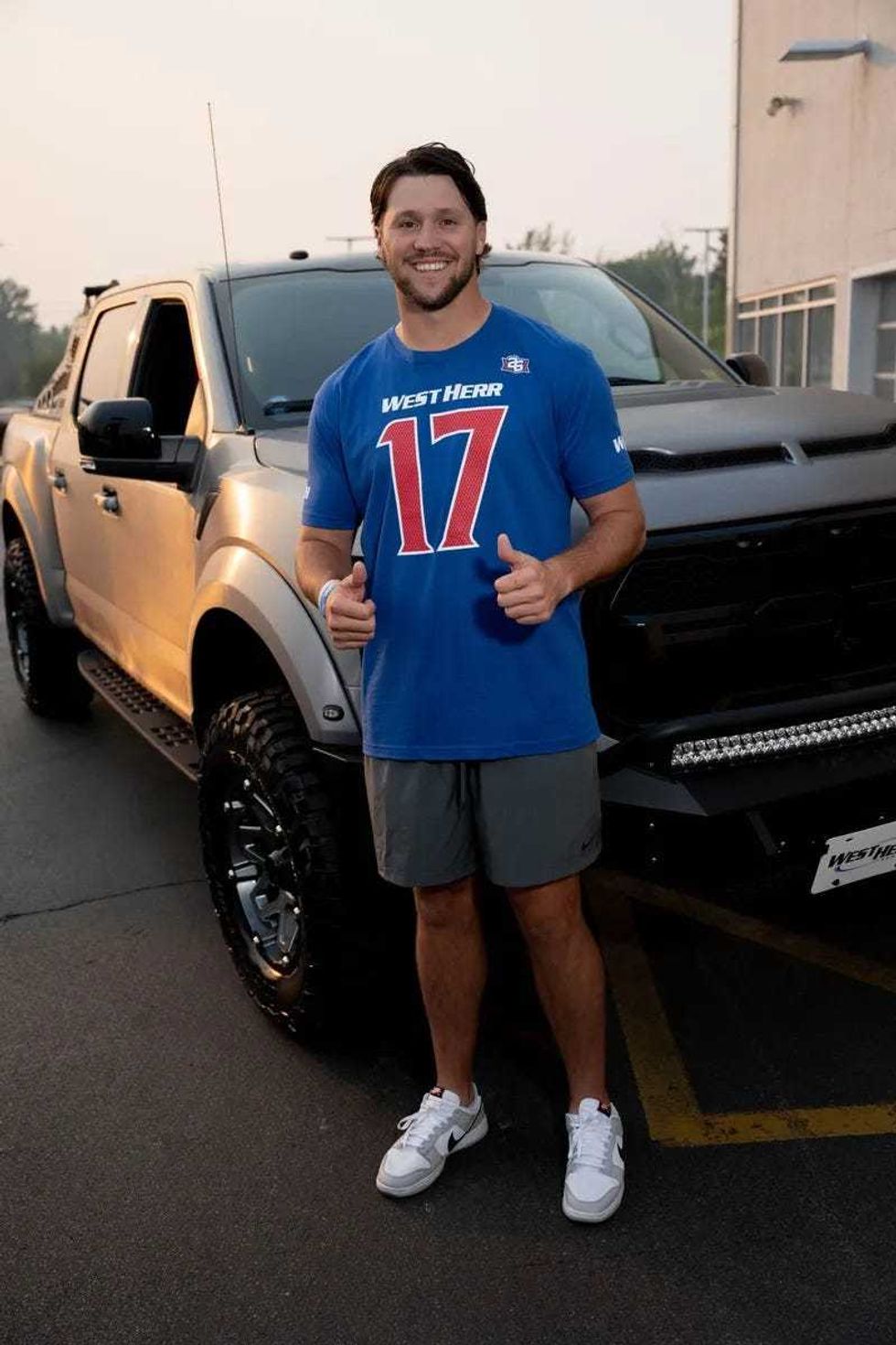 Josh Allen and his first truck