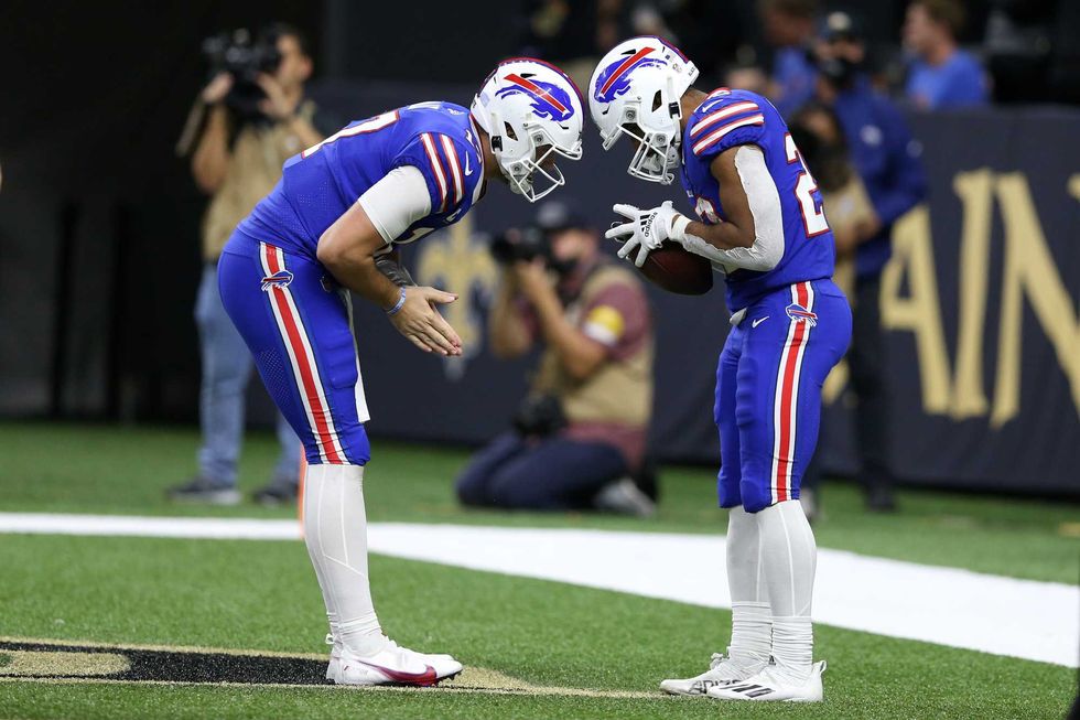 Josh Allen and Matt Breida