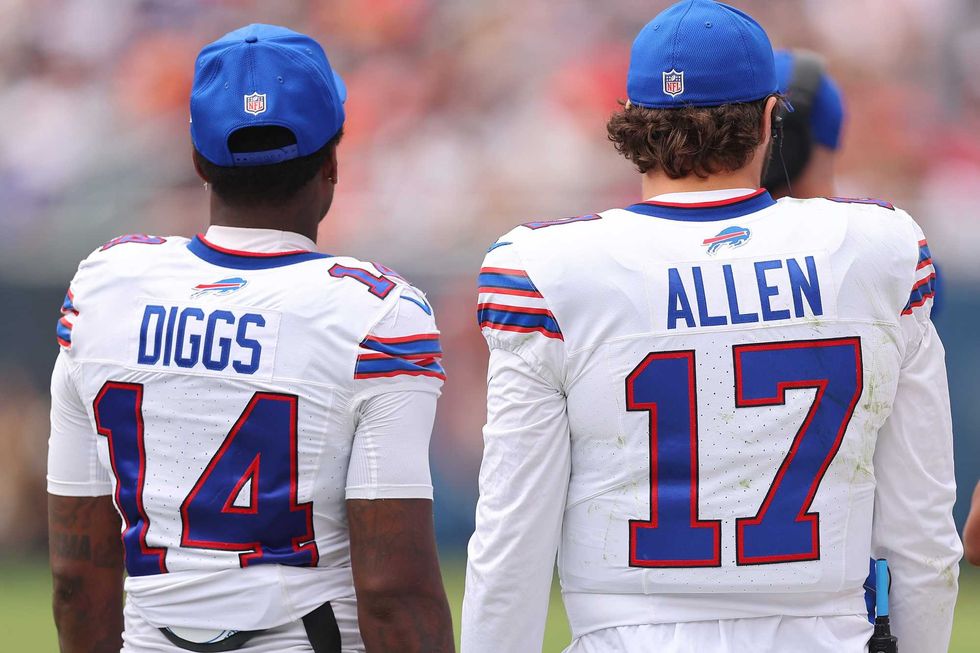 Josh Allen and Stefon Diggs