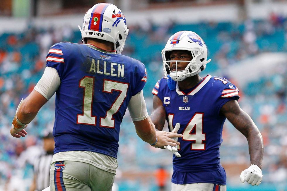 Josh Allen and Stefon Diggs