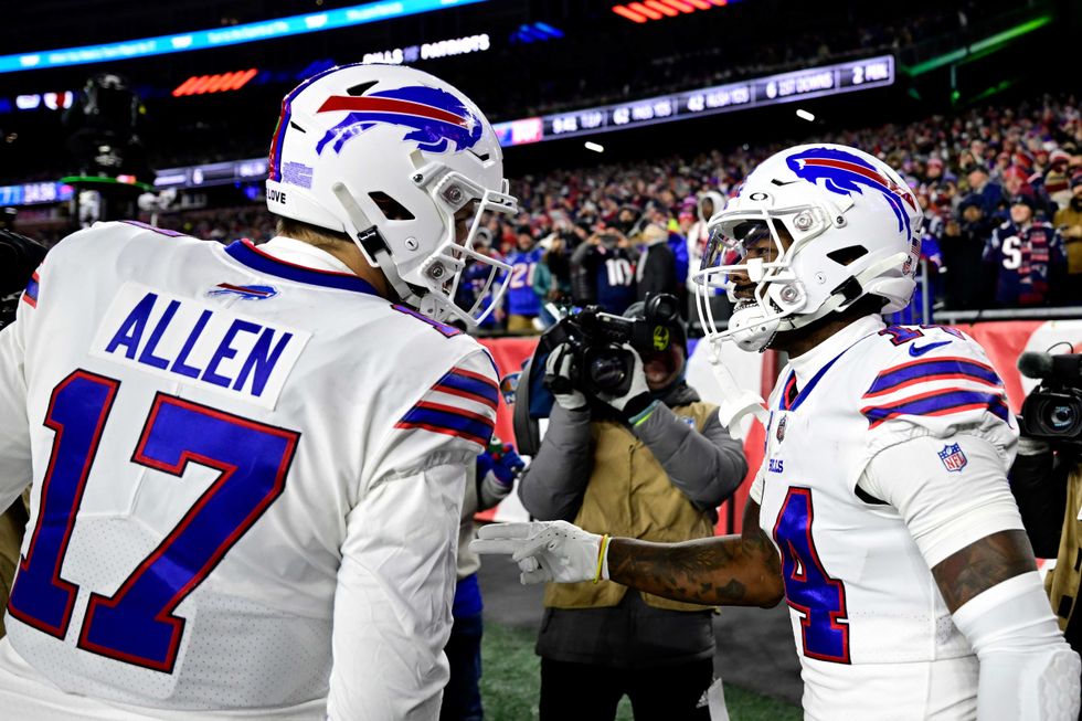 Josh Allen and Stefon Diggs