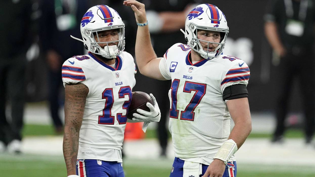 Josh Allen and Stefon Diggs