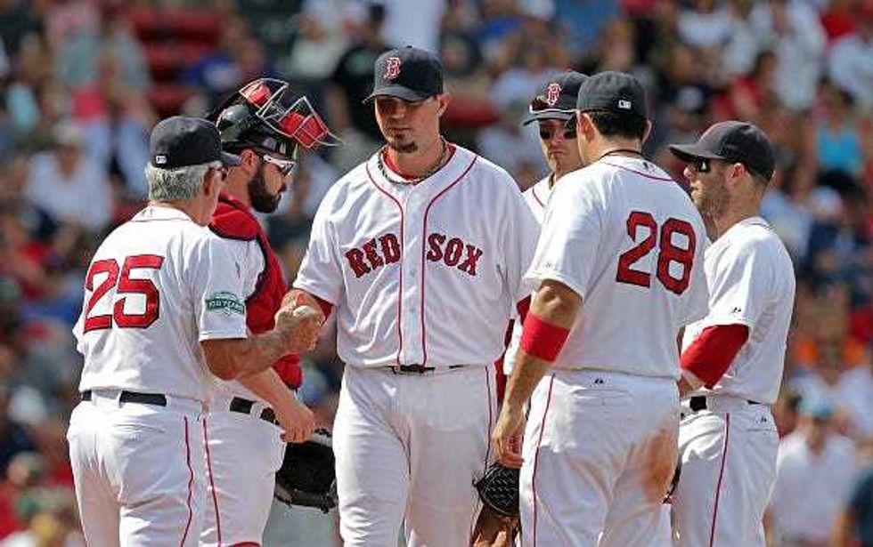 Josh Beckett and Bobby Valentine
