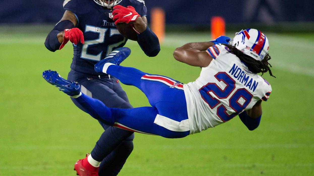 Josh Norman stiff arm