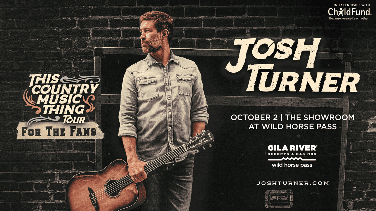 Josh Turner This Country Music Thing Tour Poster - October 2nd at The Showroom at Wild Horse Pass