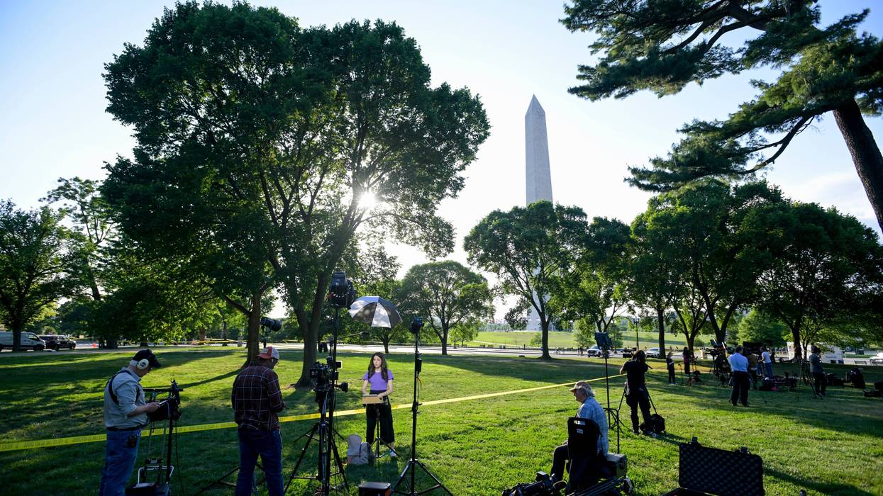 Secret Service says suspect opened fire on them and was shot in exchange near Washington Monument