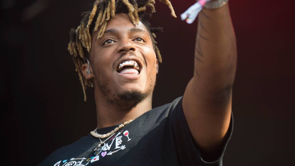 Juice Wrld performs on the Which Stage at Bonnaroo Music and Arts Festival in Manchester, Tenn., Saturday, June 15, 2019.