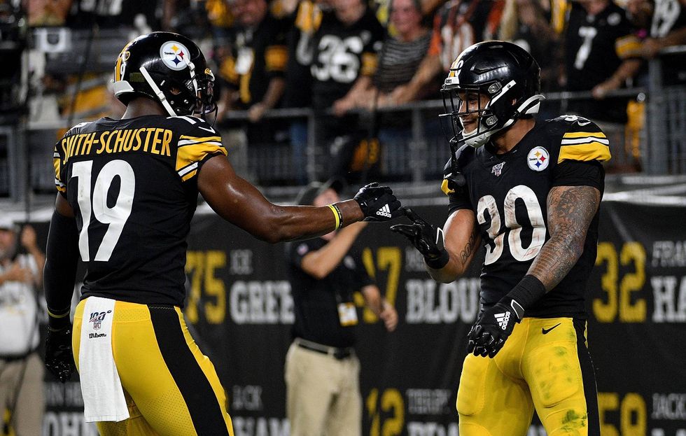 JuJu Smith-Schuster and James Conner
