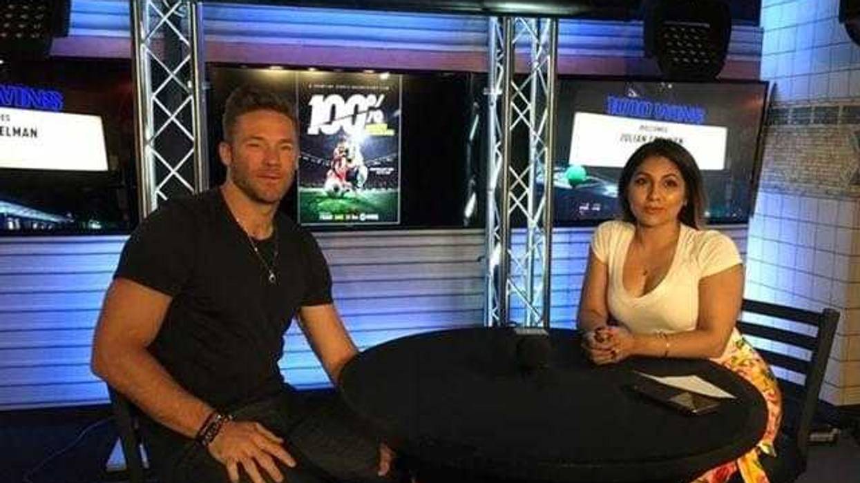 Julian Edelman and Sweetina Kakar