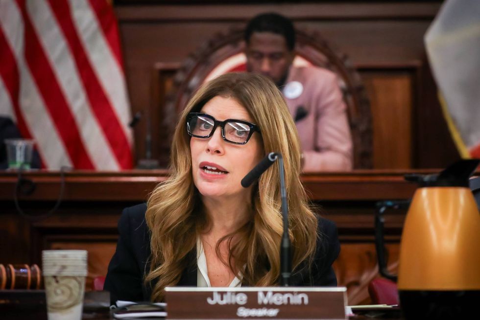 Julie Menin during a New York City Council hearing at City Hall in New York on Oct. 5.