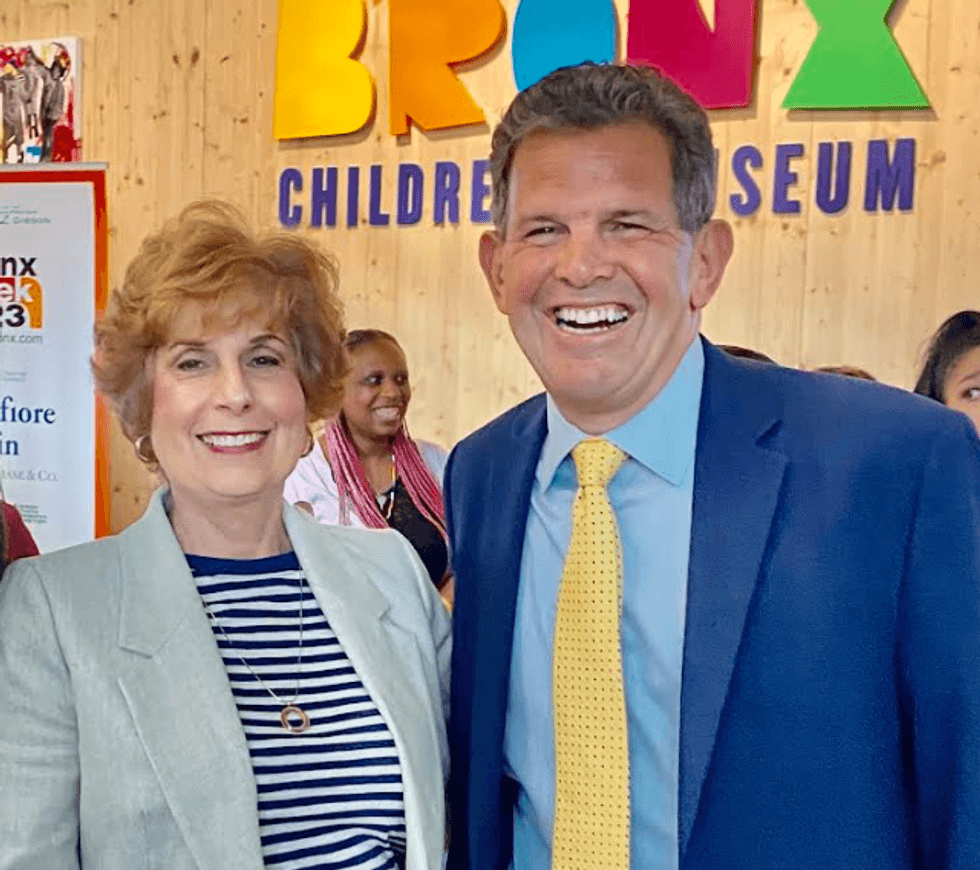Juliet Papa and fellow honoree Rob Walsh,