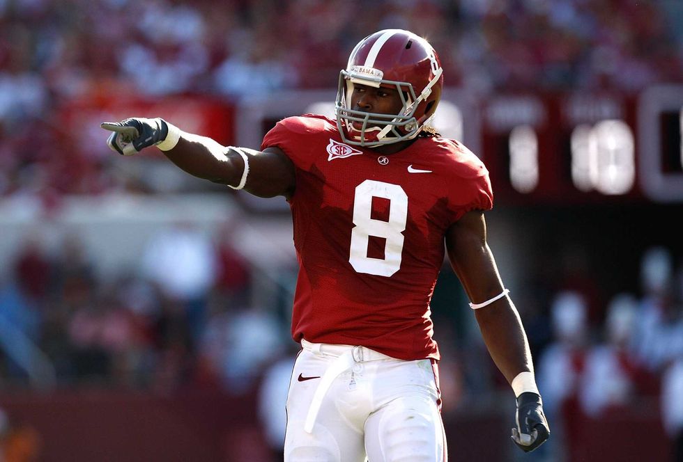 Julio Jones playing for the University of Alabama