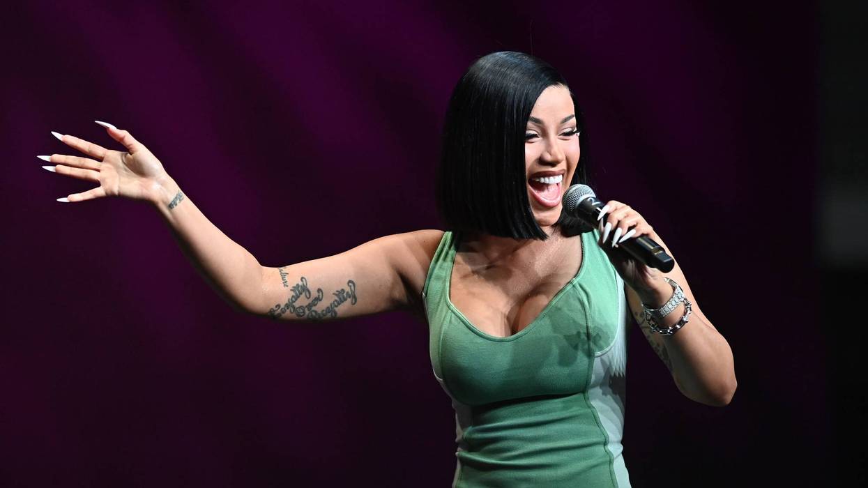 JULY 03: Cardi B speaks onstage during the 2026 ESSENCE Festival of Culture® presented by Coca-Cola® at Ernest N. Morial Convention Center on July 03, 2026 in New Orleans, Louisiana. (Photo by Paras Griffin/Getty Images for ESSENCE)