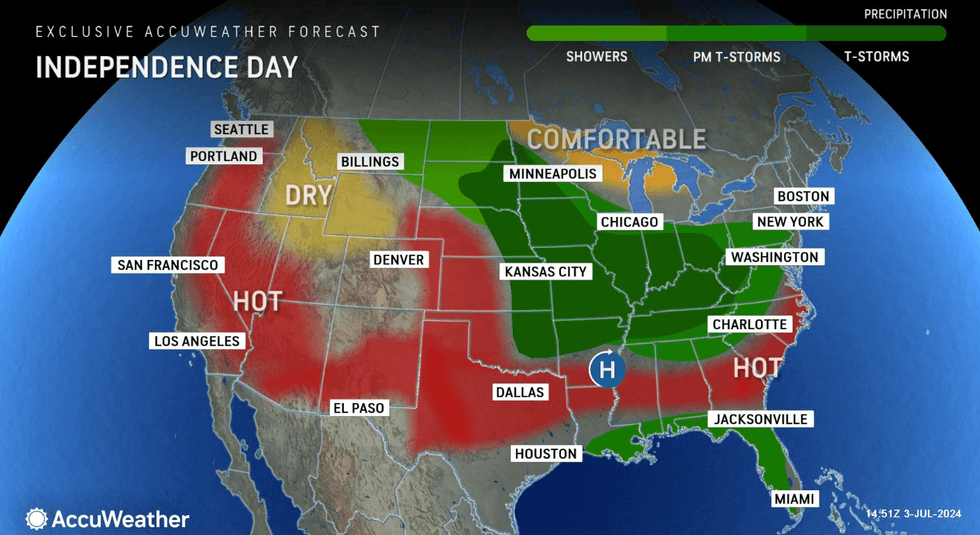July 4 forecast
