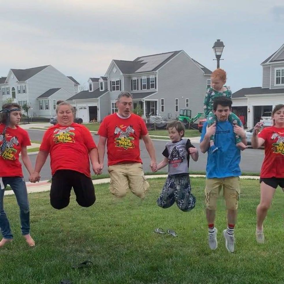 Jumping for the 2021 Dip Challenge