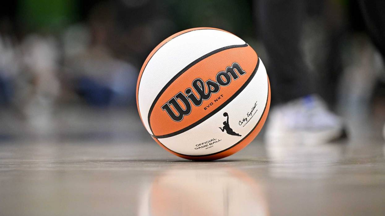 Jun 28, 2025; Arlington, Texas, USA; A view of a Wilson WNBA basketball during the game between the Dallas Wings and the Washington Mystics at College Park Center.