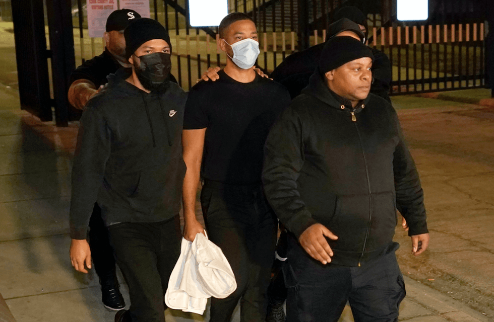 Jussie Smollett leaves jail