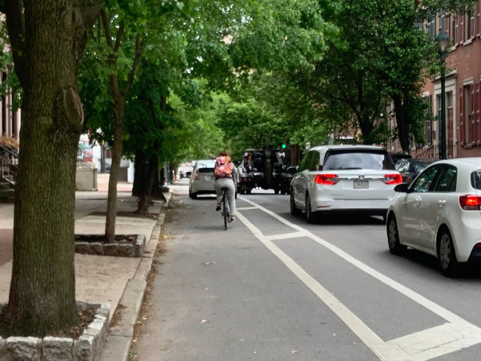 Just moments after speaking to KYW Newsradio, Paola from Old City was forced into traffic by a vehicle parked along Spruce Street in Center City. She says she is glad the PPA is issuing tickets.