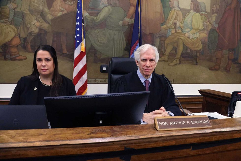 Justice Arthur Engoron presides over the civil fraud trial of former U.S. President Donald Trump at New York State Supreme Court on Nov. 6, 2023