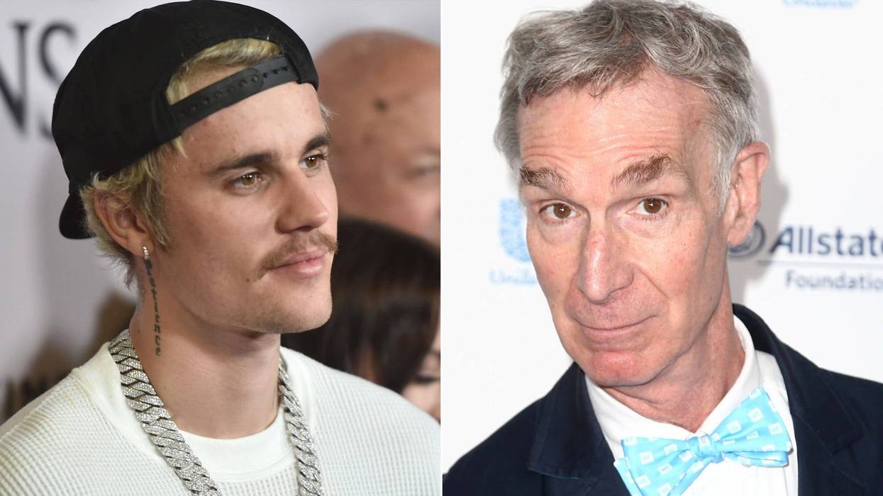 Justin Bieber and Bill Nye