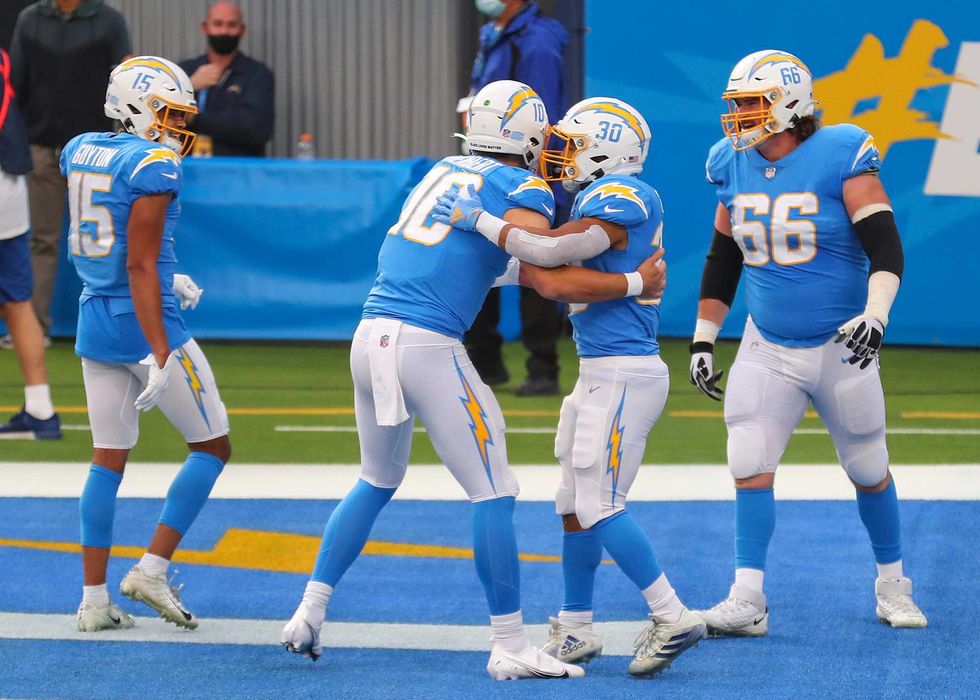 Justin Herbert and Austin Ekeler