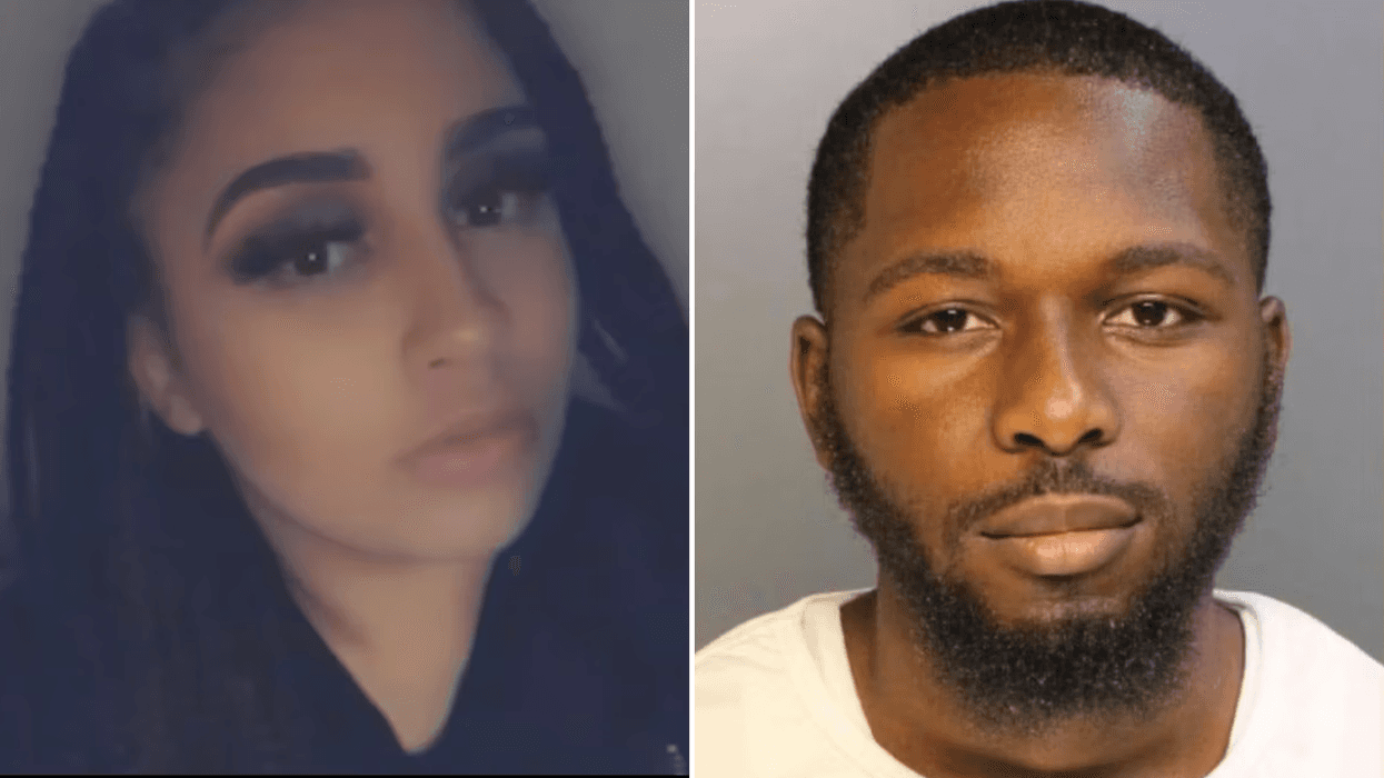 Justin Smith is accused of killing his pregnant girlfriend, Dianna Brice (left).