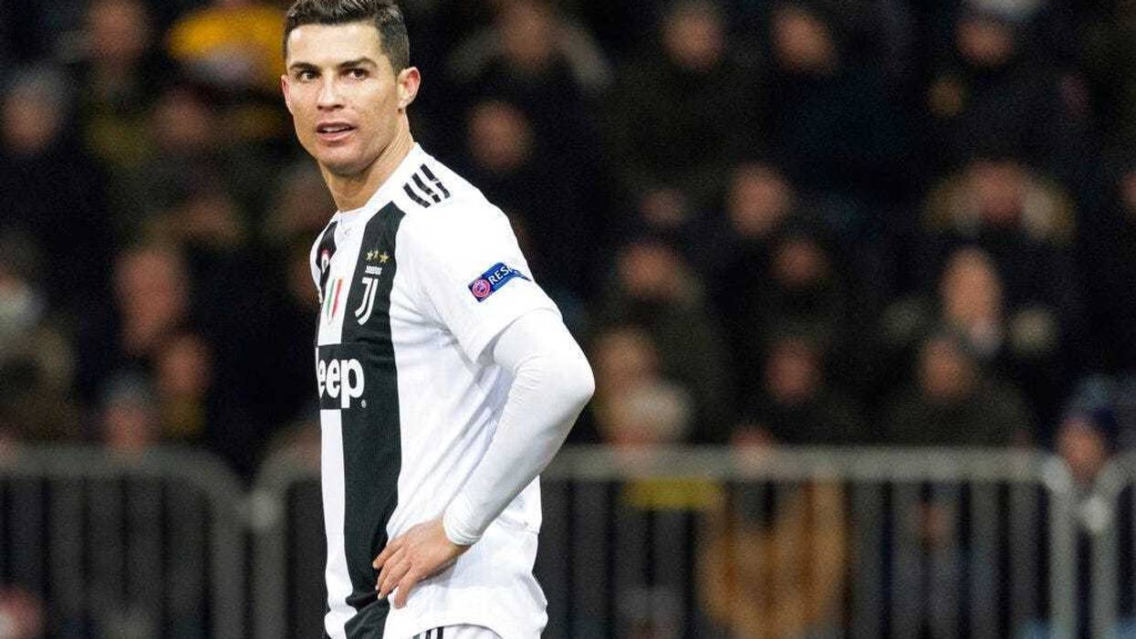 Juventus' Cristiano Ronaldo reacts during the Champions League match at the Stade de Suisse in Bern, Switzerland