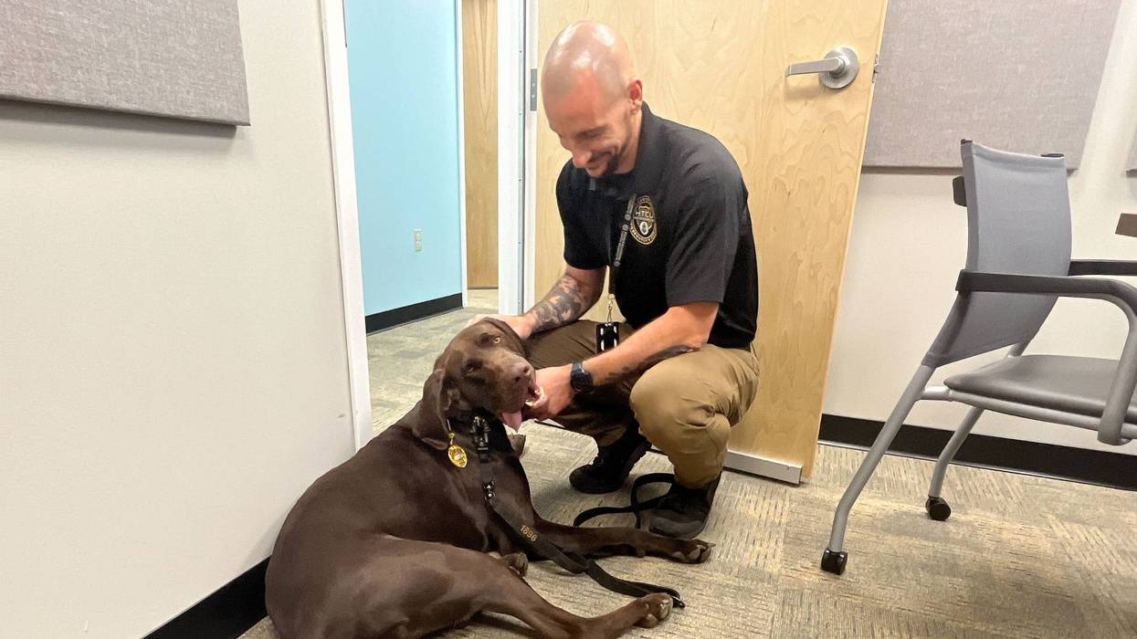 K-9 Walt and his handler, Det. Dan Farid
