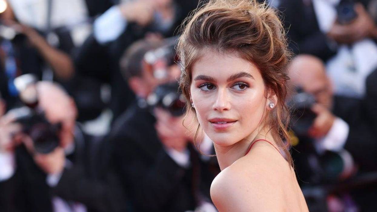 Kaia Gerber attends the screening of "Elvis" during the 75th annual Cannes film festival at Palais des Festivals on May 25, 2022 in Cannes, France