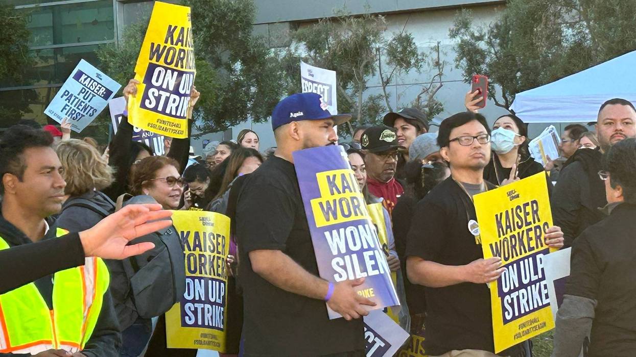 Kaiser Permanente health care workers kicked off their three-day strike Wednesday, marking what their union is calling as the largest healthcare worker strike in U.S. history.