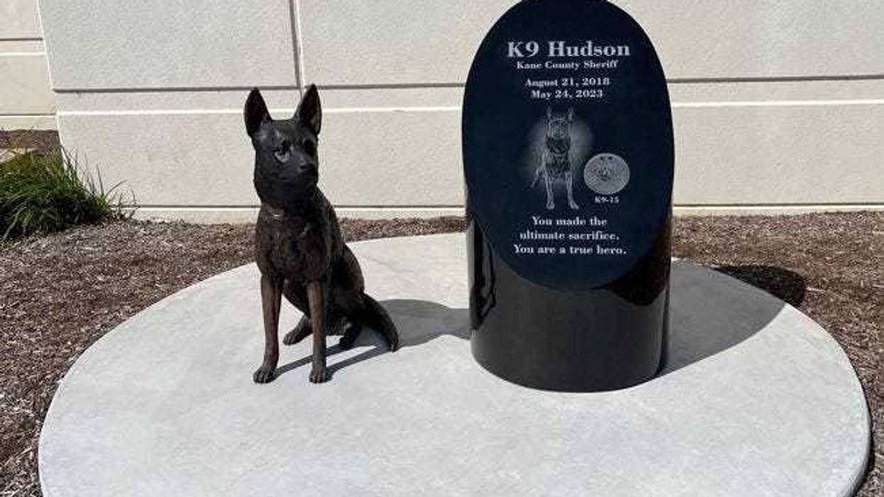 Kane County Sheriff K9 Hudson memorial