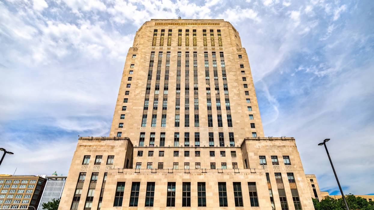 Kansas City City Hall Art Deco skyscraper exterior