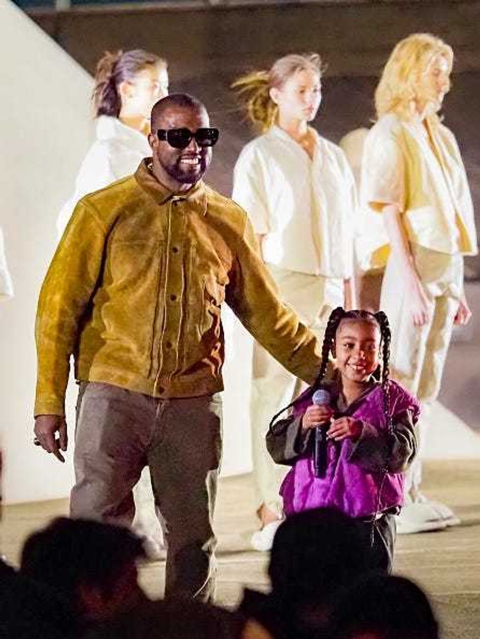 Kanye West and daughter