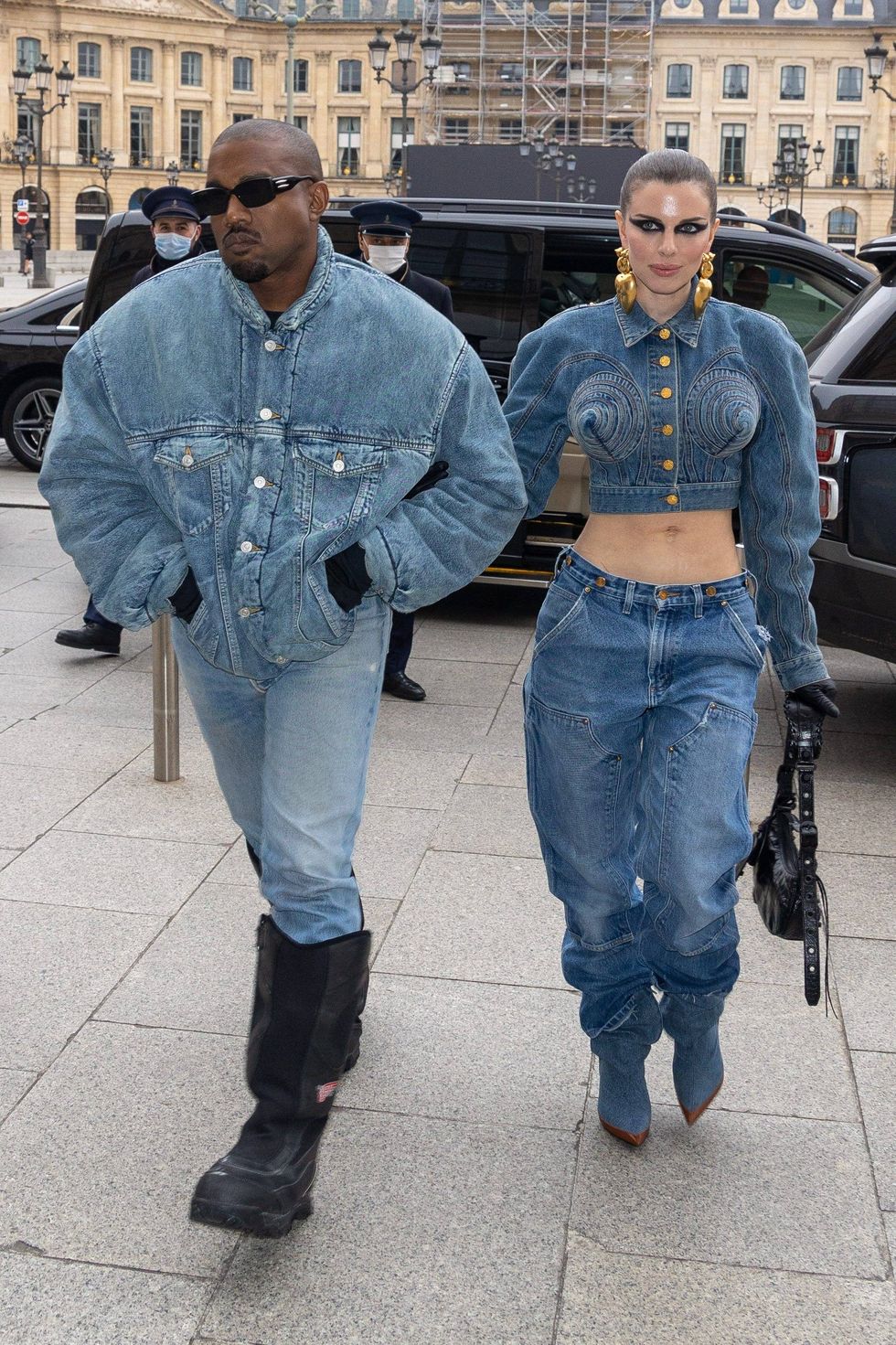 Kanye West and Julia Fox
