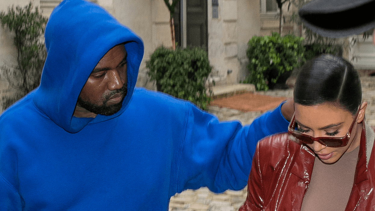 Kanye West and Kim Kardashian