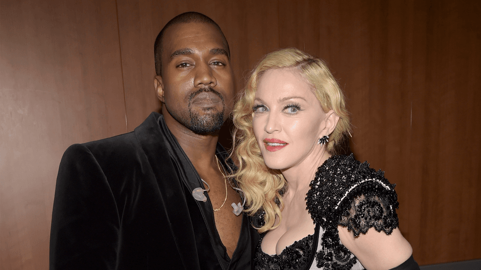 NBD, just Madonna and Kanye West chilling on the couch with Floyd Mayweather and Antonio Brown