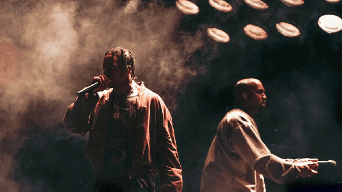 Kanye West and Travis Scott